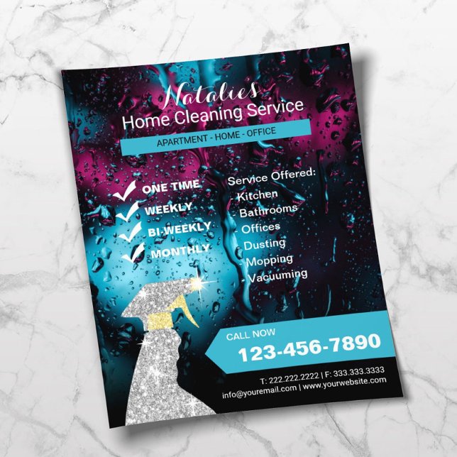 House Cleaning Modern Window Cleaning Service Flyer (Creator Uploaded)