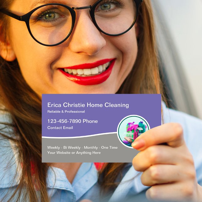 House Cleaning Professional Business Cards (Creator Uploaded)
