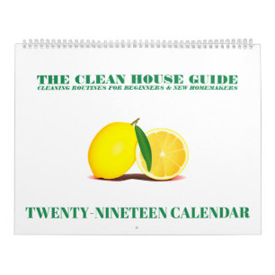 House Cleaning Routines for Beginners 2019 Calendar