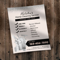 House Cleaning Service Blush & Silver Housekeeping