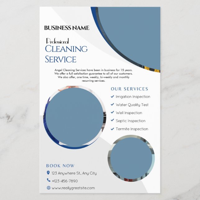 House Cleaning Service Business flyers (Front)