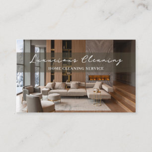 House Cleaning Service Clean Modern Business Card