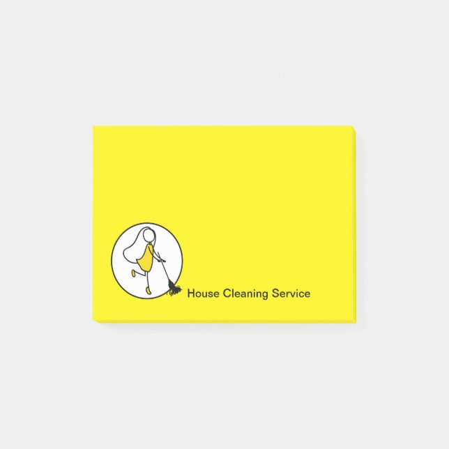 House Cleaning Service Customer  Post-it Notes (Front)