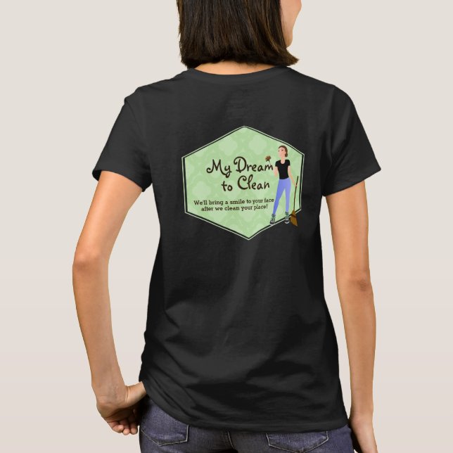 House cleaning service logo slogans shirts (Back)