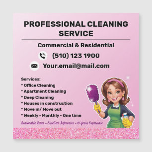 House Cleaning Service Pink Maid