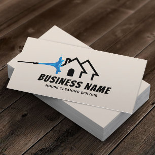 House Cleaning Service Pressure Washing Cream Business Card