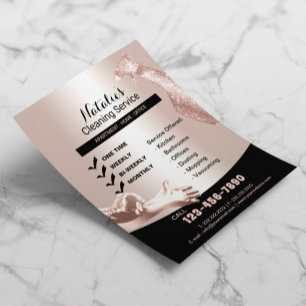 House Cleaning Service Professional Rose Gold  Flyer
