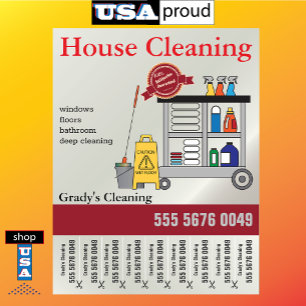 House Cleaning Service Small Business Flyer