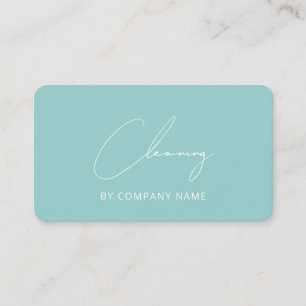 House Cleaning Service Stylish Business Card