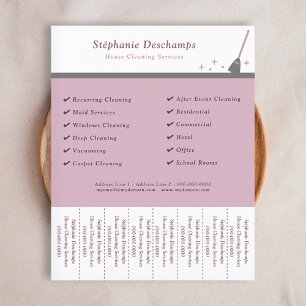 House Cleaning Service Tear Off Strips Flyer
