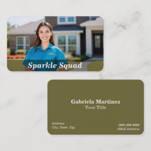House Cleaning Services Business Card