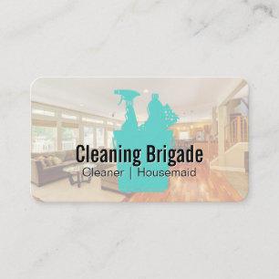 House Cleaning Services   Cleaner Tools Business Card