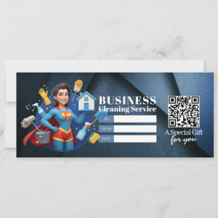 House Cleaning Services Gift Certificate Voucher Invitation