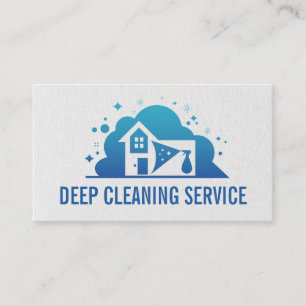 House Cleaning Services Maid Janitorial Business Card