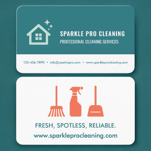 House Cleaning Services Professional Business Card