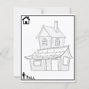 house colouring pages