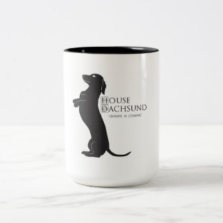 House Dachshund "Dinner is Coming" coffee mug