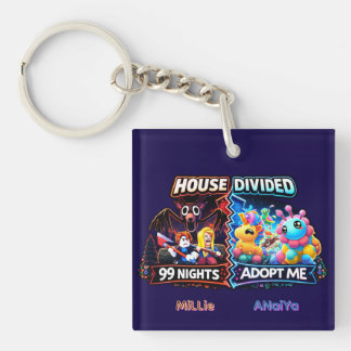 House Divided 99 Nights vs Adopt Me Neon Horror  Key Ring