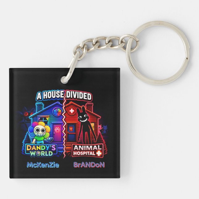 House Divided Rivals vs Strongest Battlegrounds Key Ring (Back)