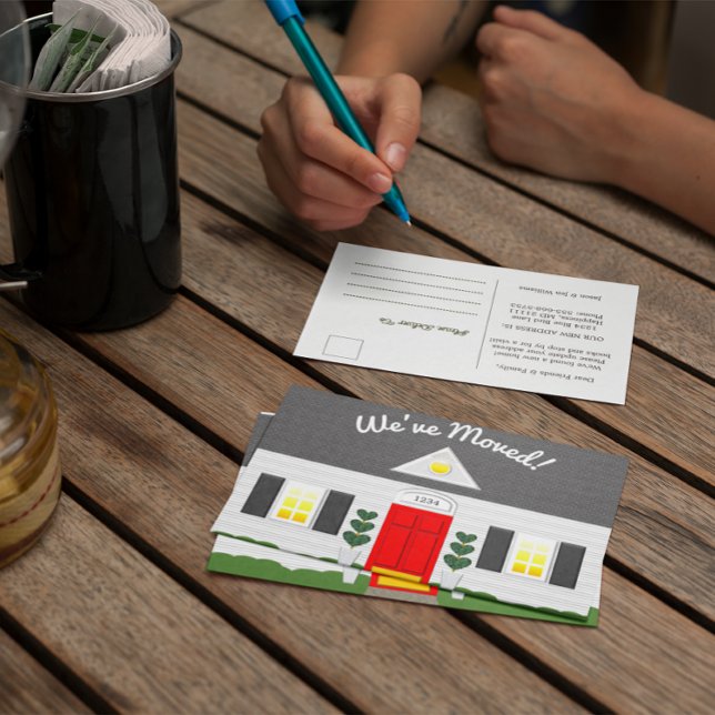 House Facade New Address Postcard (Creator Uploaded)