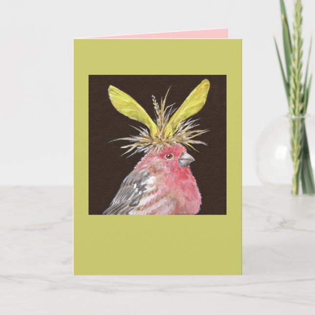 House finch card (Front)