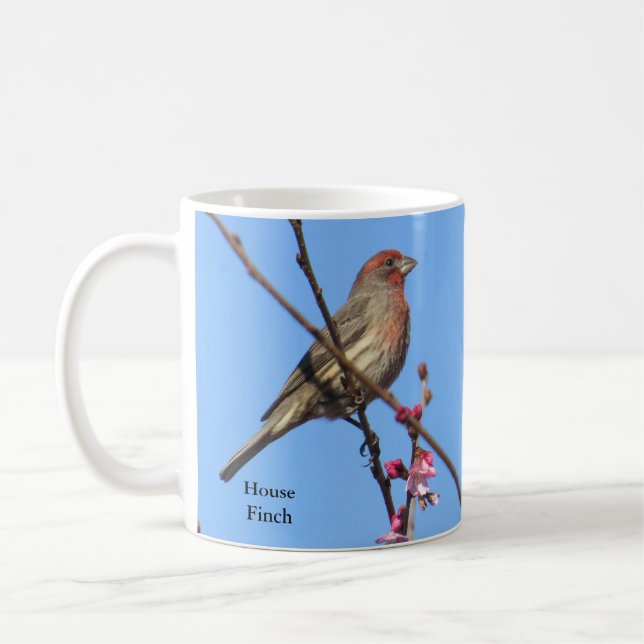 House Finch Coffee Mug by BirdingCollectibles (Left)