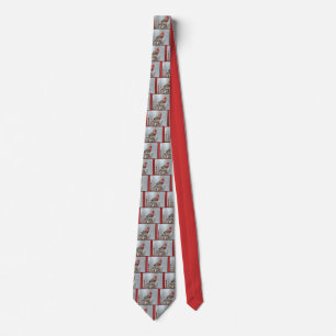 House Finch in Snow - Original Photograph Tie
