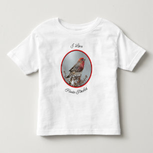 House Finch in Snow - Original Photograph Toddler T-Shirt