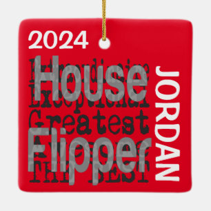House Flipper Extraordinaire CUSTOM Ceramic Ornament