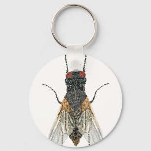 house fly . key ring