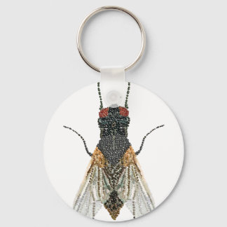 house fly . key ring