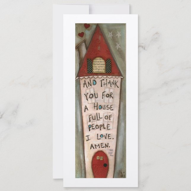House Full of Love - Flat Frameable Card (Front)