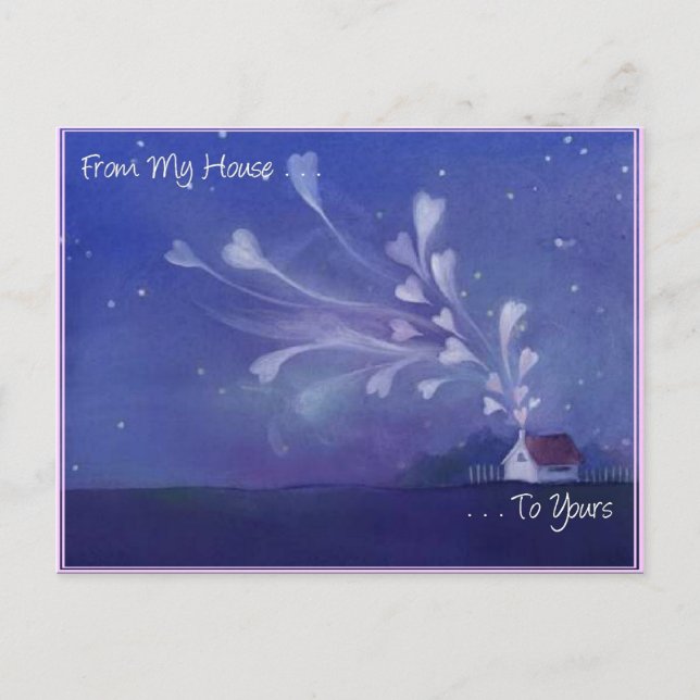 House Full of Love - Valentine Holiday Postcard (Front)