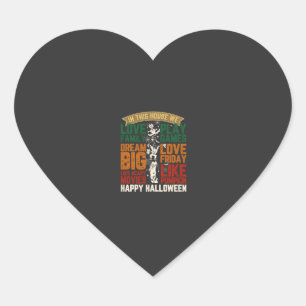 House Happy Halloween Monsters Spiderwebs Heart Sticker