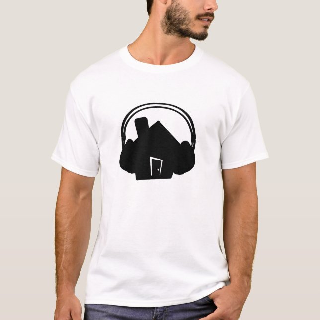 House-Headphones-SilhouetteDoor T-Shirt (Front)