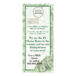 House Home Buyer Door Hanger Brochure Flyer Hanger Rack Card