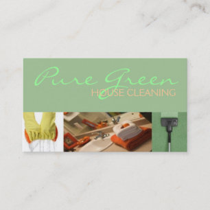 House Home Cleaning, Cleaners Business Card