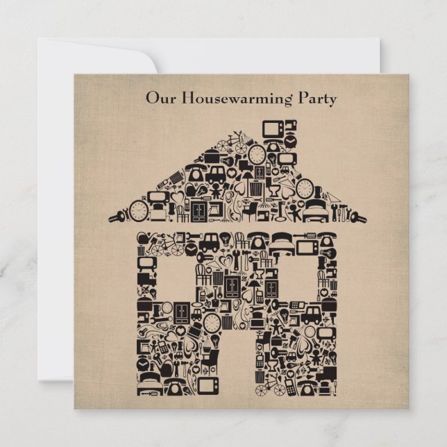 House Home Housewarming Moving Party Invitation (Front)