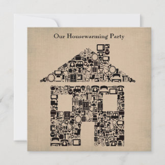 House Home Housewarming Moving Party Invitation