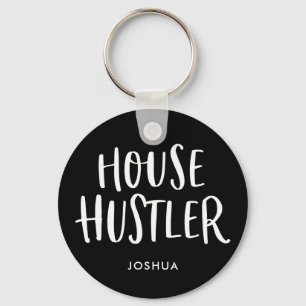House Hustler Real Estate Personalized Agent Mens Key Ring