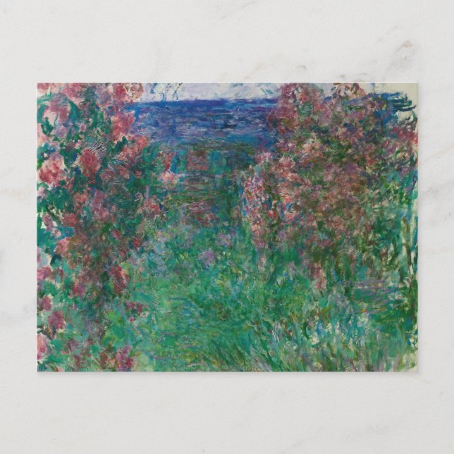 House in the Roses, Monet Postcard (Front)