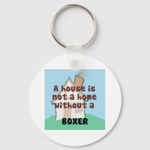 House is Not a home without a Boxer Keychain