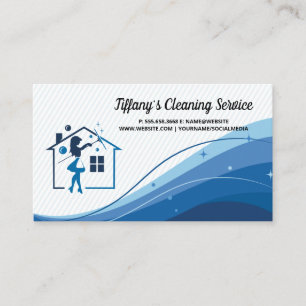 House Keeping Cleaner Services Business Card