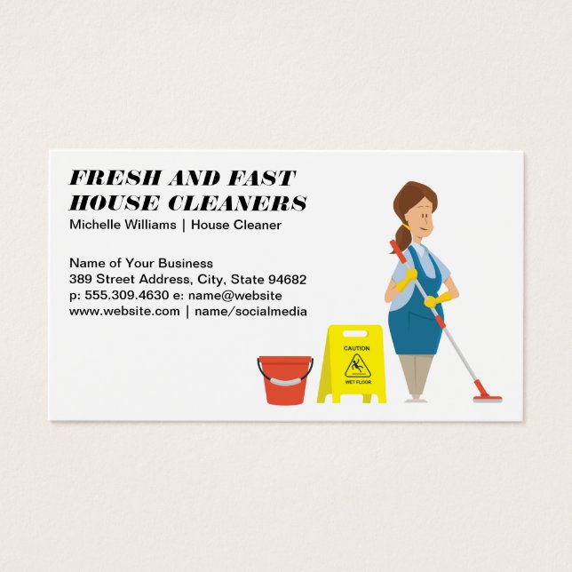 House Keeping | Maid Mopping and Cleaning (Front)