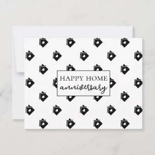House Key Pattern Home Anniversary Card