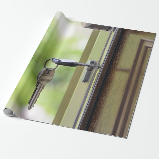 House keys wrapping paper (Unrolled)