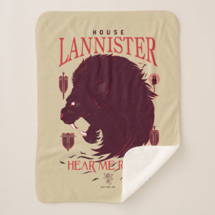 House Lannister - Hear Me Roar Sherpa Blanket