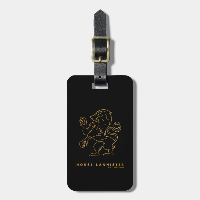 House Lannister Icon Luggage Tag (Front Vertical)