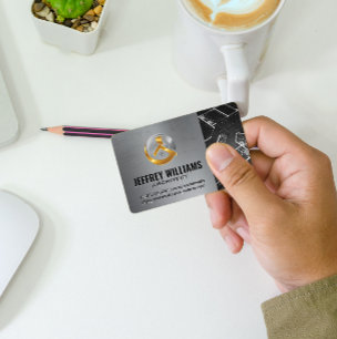 House Logo   Blueprints Business Card