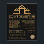 House Logo, Building Firm, Builders Advertising Flyer<br><div class="desc">House Logo,  Building Firm,  Builders Advertising Flyers By The Business Card Store.</div>